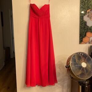 Allure Bridals 1221 Bridesmaid Dress Hot Pink Chiffon Elegance